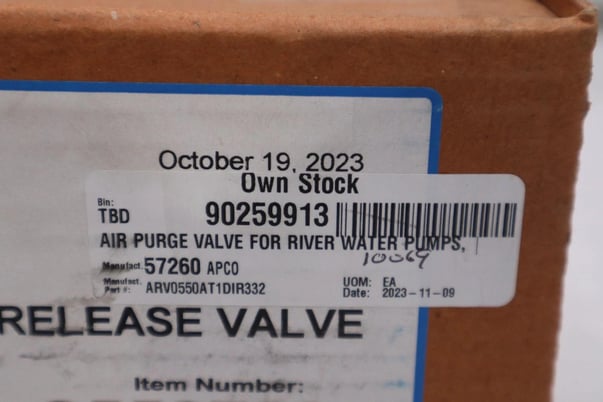 Dezurik 9550780 Apco Air Release Valve Size 0.5 NEW UNIT STOCK 5582A - Image 2