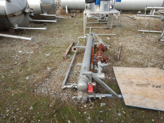 Koss Industrial, Shell & Tube Heat Exchanger, 150 psi Shell & Tube, 6" diameter x 100" L - Image 1