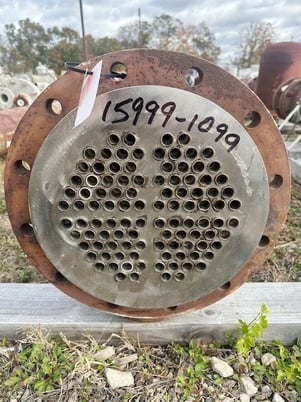 81 sq.ft., 100 psi shell, 100 psi tube, Perry Products, Shell/Tube Heat Exchanger, (104) 0.75" diameter - Image 2
