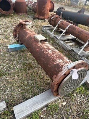 81 sq.ft., 100 psi shell, 100 psi tube, Perry Products, Shell/Tube Heat Exchanger, (104) 0.75" diameter - Image 3