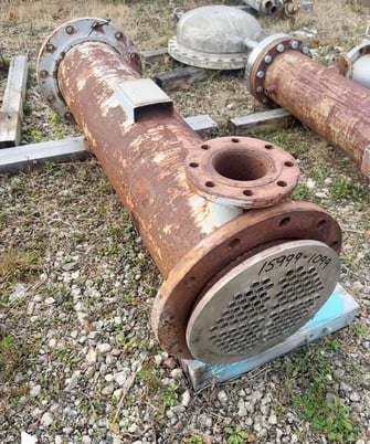 81 sq.ft., 100 psi shell, 100 psi tube, Perry Products, Shell/Tube Heat Exchanger, (104) 0.75" diameter - Image 7