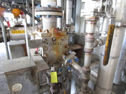 7.9 sq.ft., Alfa Laval #CP15-H-30, Stainless Steel Plate/block Heat Exchanger, Carbon Steel Frame, 3-Pass - Image 6