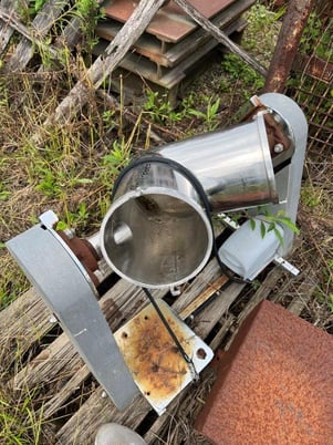 1 cu.ft. Patterson, Stainless Steel Twin Shell V-Blender, Mounted on Stand - Image 3