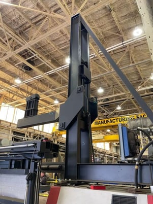 10' x 1.5" Davi #MCB-3045, CNC plate roll w/Leonardo Systems Control, hydraulic support guides, 2006 - Image 4