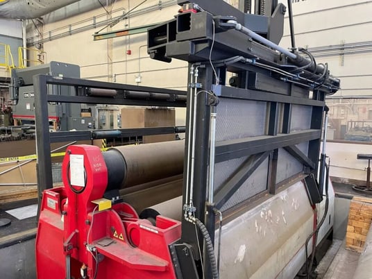 10' x 1.5" Davi #MCB-3045, CNC plate roll w/Leonardo Systems Control, hydraulic support guides, 2006 - Image 5