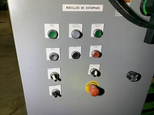 Eastern Engraving & Machine Co. #25, 47" hydraulic embossing machine, rebuilt 2010 - Image 9