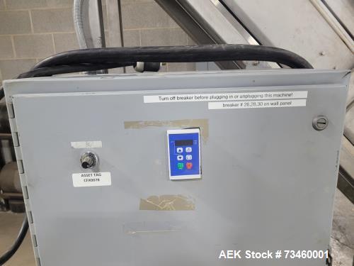 8.5" wide, Ralston, Inclined Cleated Belt Conveyor, 8.5" Wide Belt, 114" H, Adjustable Height, 61" x 42" - Image 6