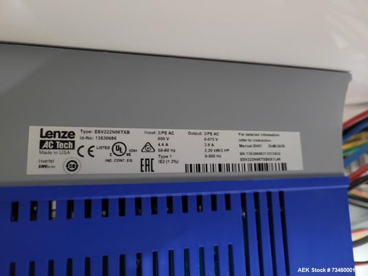 8.5" wide, Ralston, Inclined Cleated Belt Conveyor, 8.5" Wide Belt, 114" H, Adjustable Height, 61" x 42" - Image 8