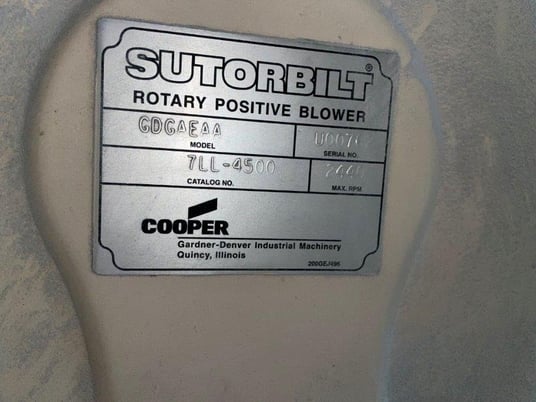 MAC, Vacuum Conveyor, w/Sutorbilt Vacuum Pump, 16" Hg, 15 psi, 2440 RPM max, 75 HP, 1780 RPM, 230/460 V - Image 6