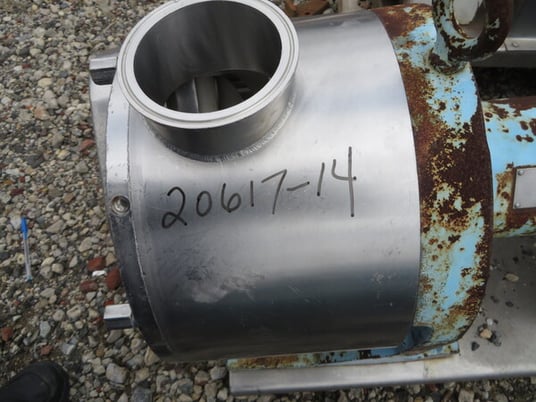 Sine #SPS-50, Rotary Lobe Pump, Sanitary Stainless Steel, 4" Open Inlet & Outlet, 20 HP, 1180 RPM, 230/460 V - Image 2
