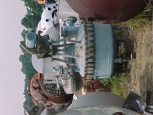 40 gallon Pfaudler, Stainless Steel Reactor, 36" diameter x 13" Straight Side, 50/FV Internal, RLB Drive - Image 3