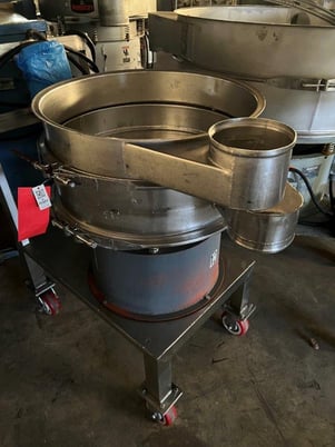 24" Kason #KM-4-SS, Stainless Steel Separator Screen, 1-Deck, 230 V, On Portable Stand w/Wheels - Image 1