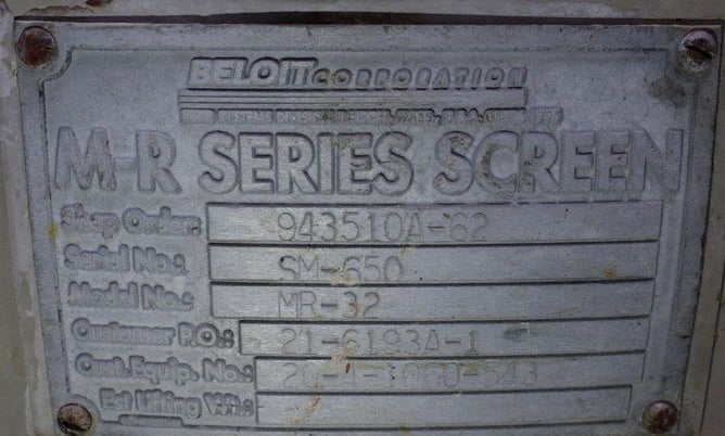 Beloit #MR32, Horizontal Pressure Screen, Stainless Steel, 0.008" Slots - Image 3