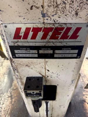 2500 lb. Littell #2512-DDB-Reel, double end coil reel uncoiler, 12" width, 72" outside dimensions, 14"-21" - Image 2