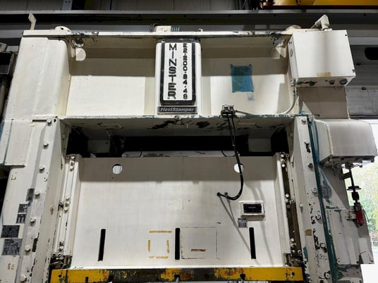 200 Ton, Minster #E2-200-84x48, straight side double crank, 8" stroke, 24.5" Shut Height, 90 SPM, 48" - Image 2