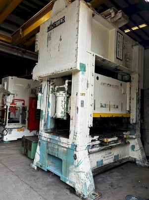 200 Ton, Minster #E2-200-84x48, straight side double crank, 8" stroke, 24.5" Shut Height, 90 SPM, 48" - Image 5