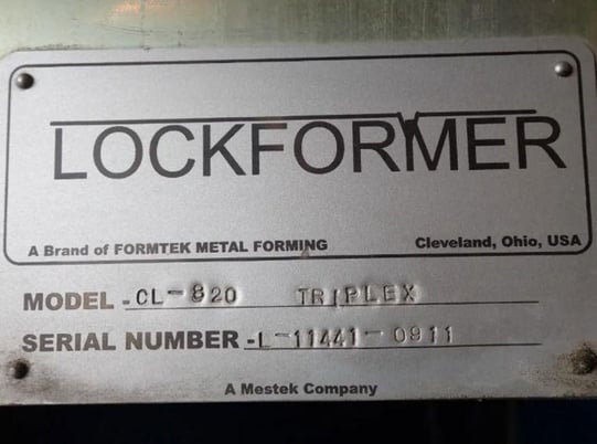 Lockformer #CL-820-Triplex, Rollformer - Image 10
