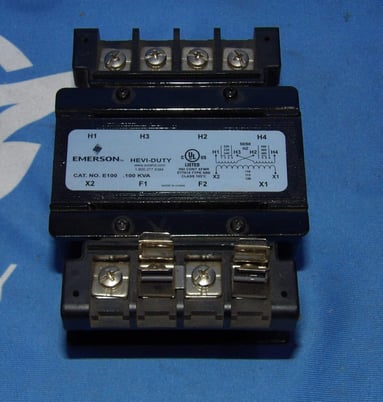 Emerson E100 Hevy Duty type SBE transformer, .100 KVA, 1 yr warranty - Image 2