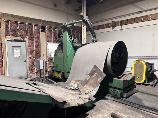 20000 lb. Egan, uncoiler w/ coil car, 72" width, 72" outside dimensions - Image 2