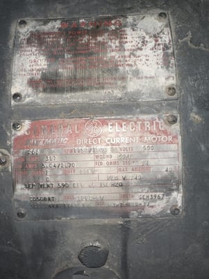 200 HP 1150/1500 RPM General Electric, Frame CD508AT, SPFG-SV, used, 500 VA - Image 2