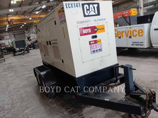 47 KW Caterpillar XQ60, Mobile Generator Set, Diesel, 1800 RPM, 480V, 10996 hours, 2010 - Image 2