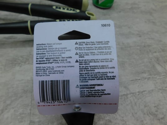 7 NEW Hyde 10610 MaxGrip Pro Scraper, Tungsten Carbide, 2-Edge New 7 pcs. - Image 3