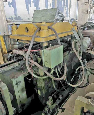 150 Ton, Tishken #CO-20-4-150, pre-punch & notch press, 2.5 stroke, air clutch, adj. mounting base - Image 7