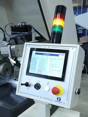 Rekord #CK-300-TH, twin head grinder, 13.75" knife diameter, 1" stroke, PLC, 2024 - Image 3