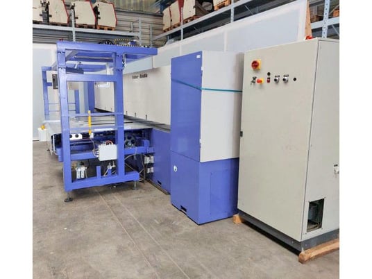 Monguzzi / Fisher Ruckle #Alos/AFH-34, veneer guillotine w/ internal milling & glue applicator - Image 2
