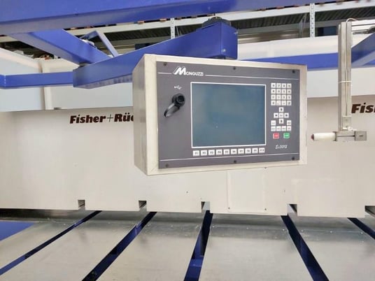 Monguzzi / Fisher Ruckle #Alos/AFH-34, veneer guillotine w/ internal milling & glue applicator - Image 3