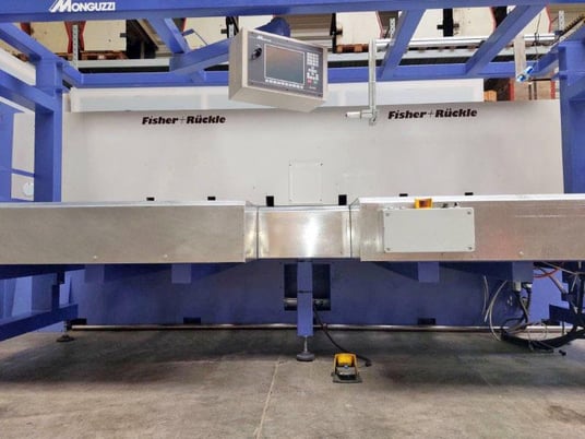 Monguzzi / Fisher Ruckle #Alos/AFH-34, veneer guillotine w/ internal milling & glue applicator - Image 6