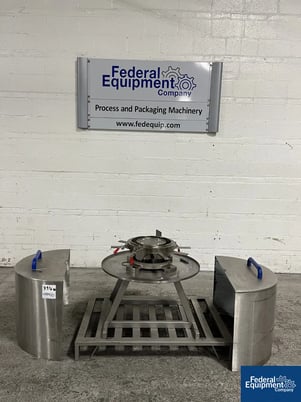 Fette #3090I, Tablet Press Turret Stand, Stainless Steel - Image 1