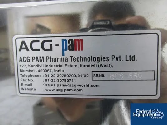 ACG Pam #MCS100, FIlled Capsule Sorter, Stainless Steel, 9" x 12" sort area - Image 2