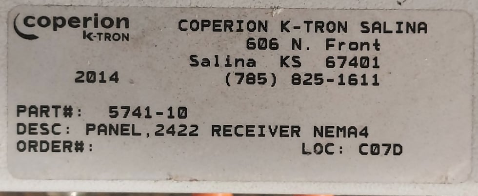 Coperion L-Tron control panel, electrical & pneumatic controls, unused - Image 7