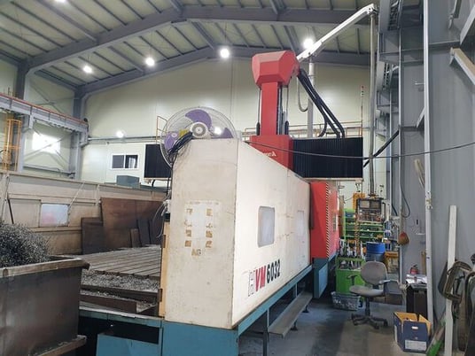 Awea #HVM-6032, CNC bridge type vertical machining center, Fanuc 18iMB, 236.2" X, 153.5" Y, 39.3" Z, 4000 - Image 2