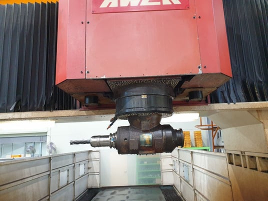 Awea #HVM-6032, CNC bridge type vertical machining center, Fanuc 18iMB, 236.2" X, 153.5" Y, 39.3" Z, 4000 - Image 5