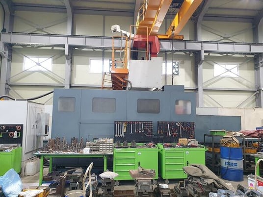 Awea #HVM-6032, CNC bridge type vertical machining center, Fanuc 18iMB, 236.2" X, 153.5" Y, 39.3" Z, 4000 - Image 6