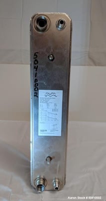 11 sq.ft., Alfa Laval Alfa Nova #52-20H, Plate Heat Exchanger, Fusion-Bonded, 100% Stainless Steel, Unused - Image 2