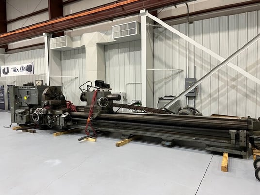 40" x 204" LeBlond #4025NK, Engine Lathe, Servo Shift, 32"/25" 4-Jaw Chucks, 34" width x 26" D Bed, 75 HP - Image 1