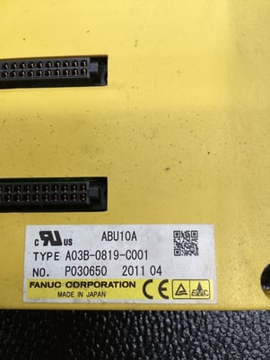 Fanuc a03b-0819-c001 10 slot i/o base unit abu10a used - Image 6