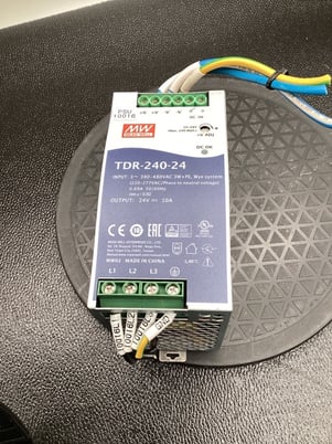 Mean well tdr-240-24 din rail power supply 240w 24vdc 10a used - Image 1