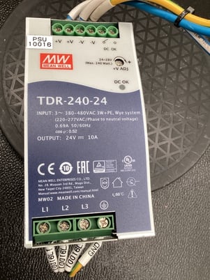 Mean well tdr-240-24 din rail power supply 240w 24vdc 10a used - Image 6