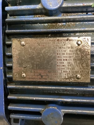 Sumitom HP RPM Sumitomo chhm5-6130a-ep-b-29 cyclo gearmotor 5hp 29:1 used - Image 5