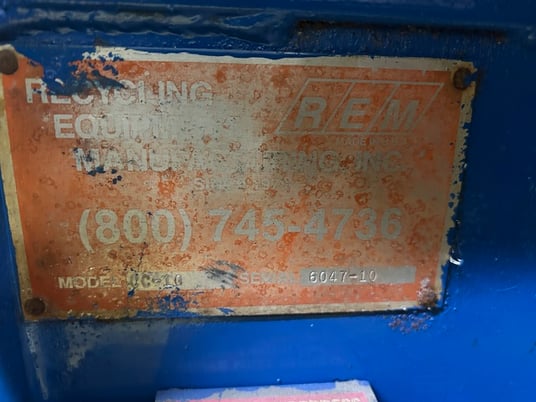 REM #CC10, can thrower, 10 HP, 1800-2000 cans/hr., reconditioned - Image 2