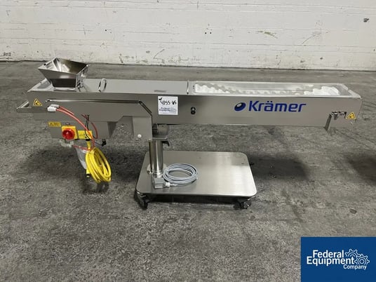 Kramer #KB7020, Tablet Deduster Conveyors, LOT of 2, adjustable incline & speed, 35mm tablets, 2014 - Image 2