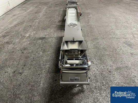 Kramer #KB7020, Tablet Deduster Conveyors, LOT of 2, adjustable incline & speed, 35mm tablets, 2014 - Image 4