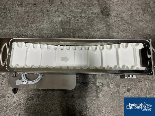 Kramer #KB7020, Tablet Deduster Conveyors, LOT of 2, adjustable incline & speed, 35mm tablets, 2014 - Image 8