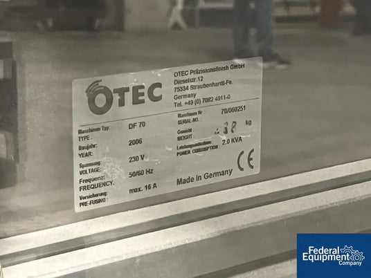 Otec #DF-70, Tooling Polisher, 230 V., 2006 - Image 2