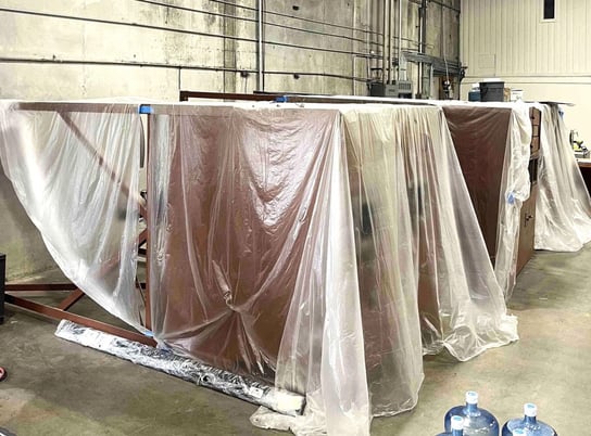 Storage Silos, 207 cu.ft., 2 compartments each, top fill, A36 Carbon Steel, 2018 (3 available) - Image 4