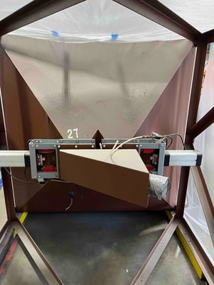 Storage Silos, 207 cu.ft., 2 compartments each, top fill, A36 Carbon Steel, 2018 (3 available) - Image 7